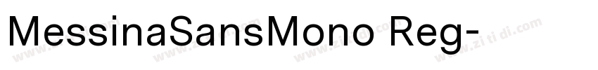 MessinaSansMono Reg字体转换